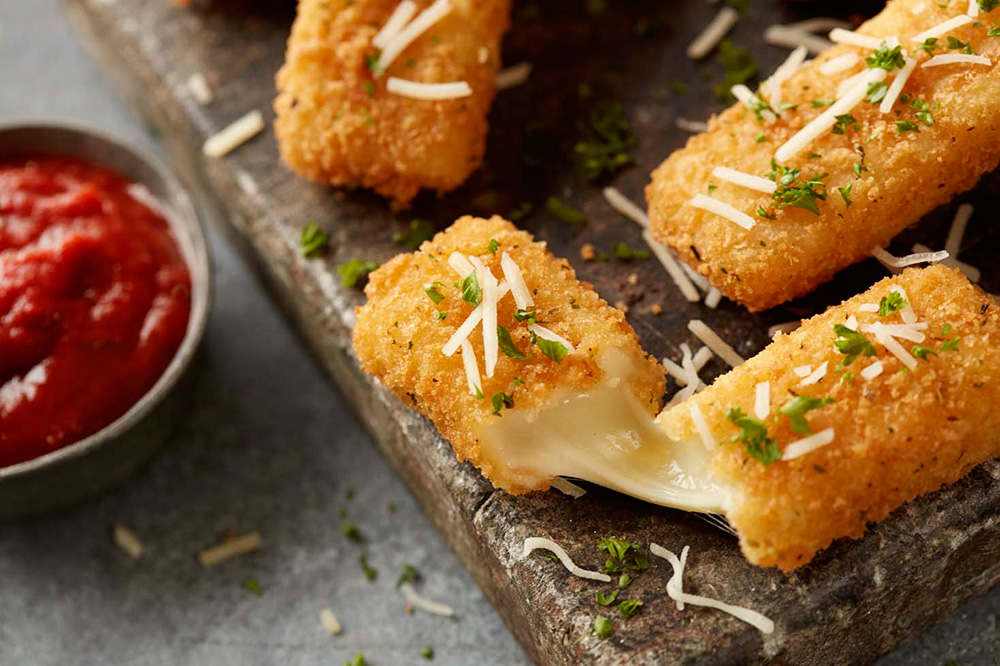 SAUCY MOZZARELLA <div class="new-product" alt="New Product"></div> <div class="vegan-product" alt="Vegan Product"></div>